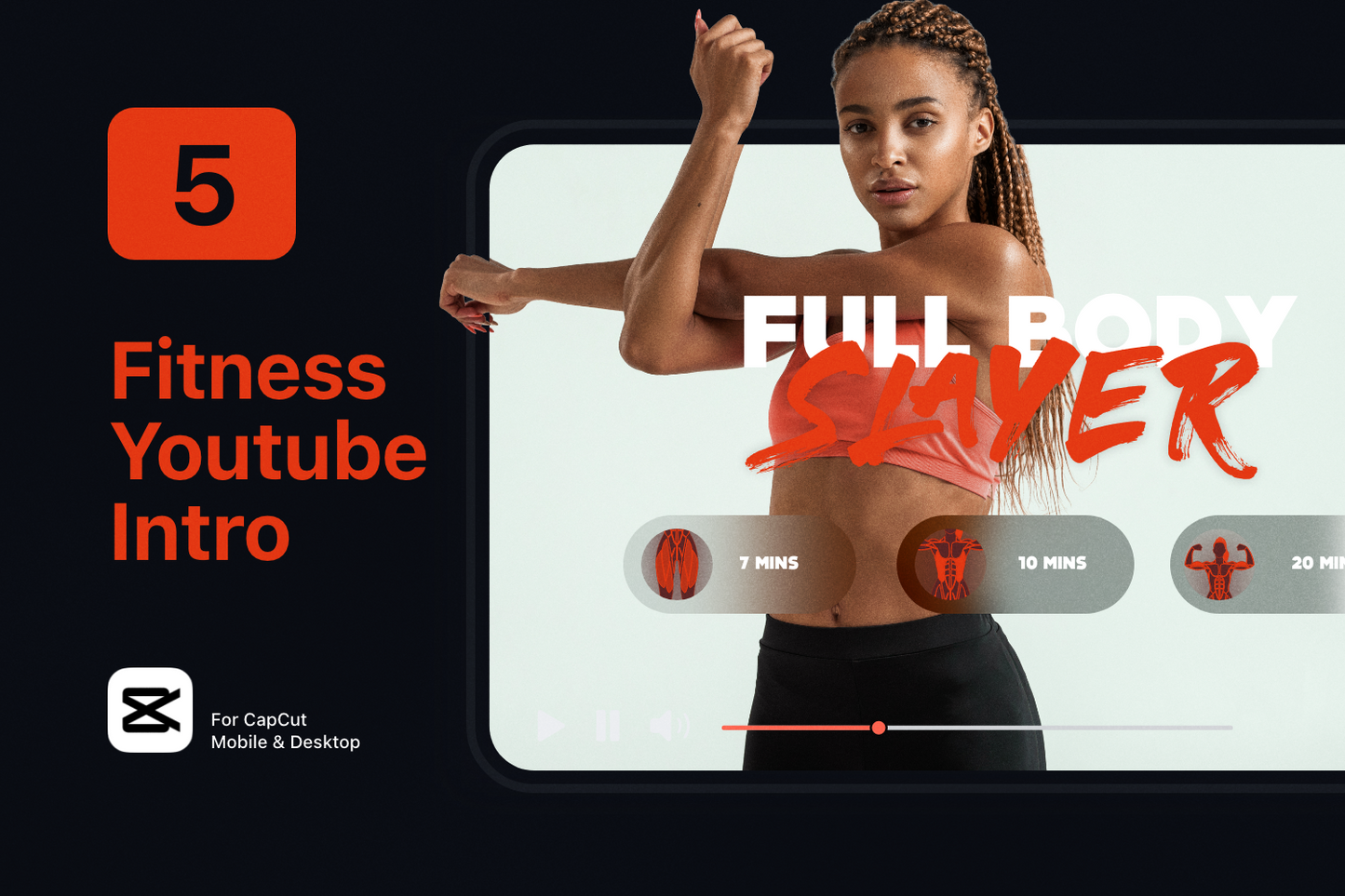 Fitness Graphic V4 Female Front & Back For Capcut ccreation.store