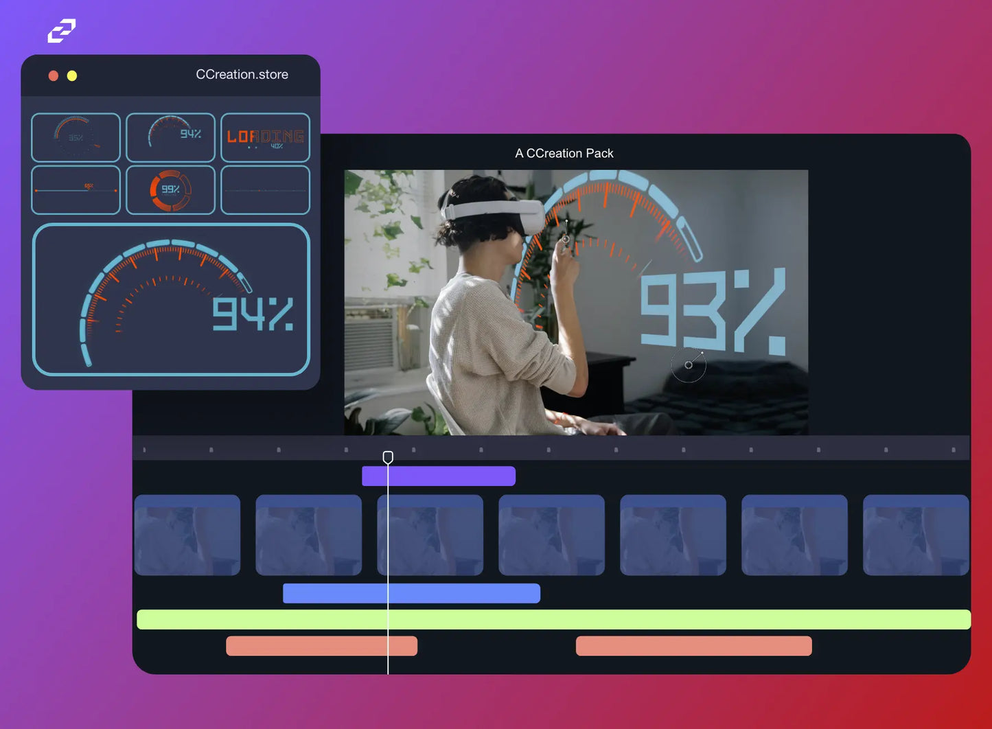 HUD Loaders Pack - Editable Video Elements for Final Cut Pro - CCreation Store