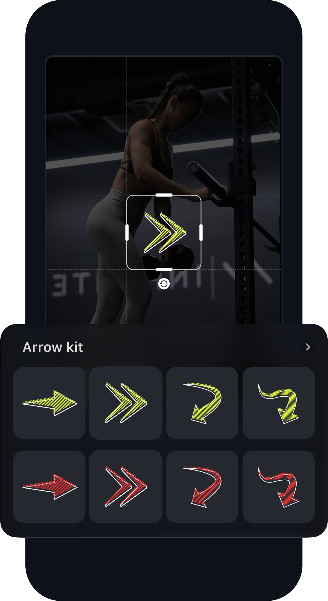 Fitness video editor turns your workouts programs into a piece of art with a simple drag & drop carouse templates. Rotate, trim, split, colours and merge videos with CCreation