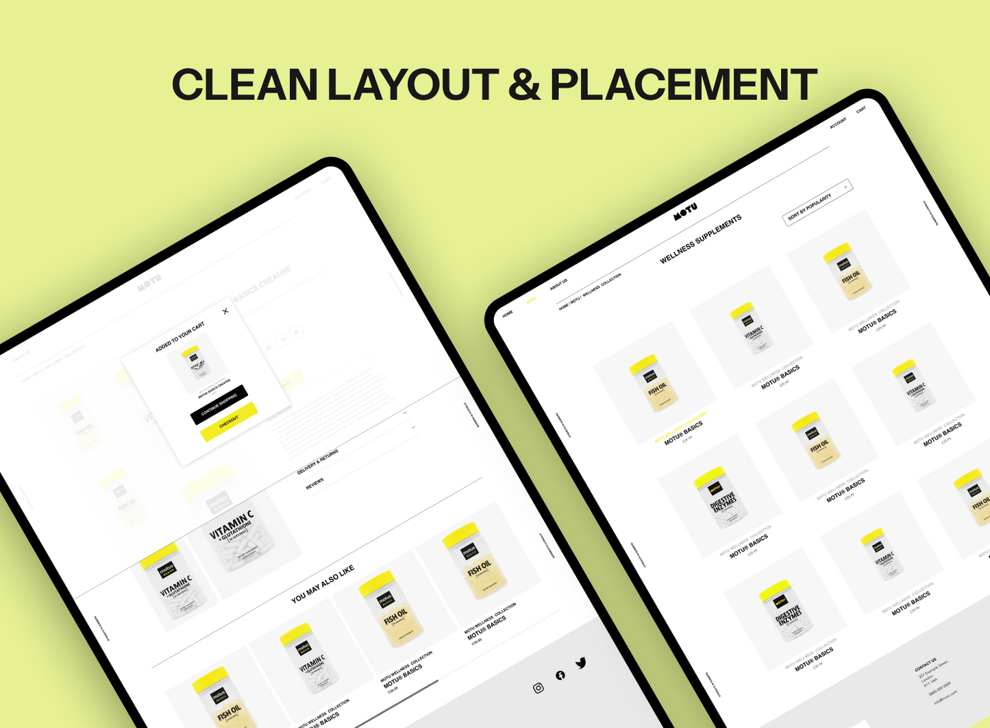 Motu supplement Shopify Theme, Shopify Customizable Theme, Editable Canva Templates, Wellness Shopify Theme, Multiple Product Shopify Store