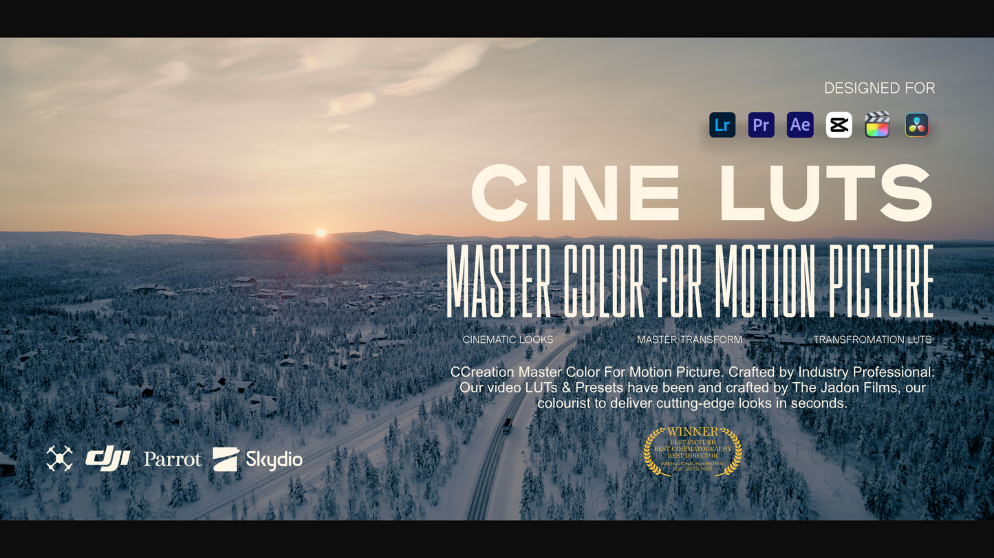 Drop luts for capcut that work with a variety of DJI drone cameras, lighting and different landscapes. Suitable from the moody landscapes of the Faroe Islands to midday sunsets - CCreation.store