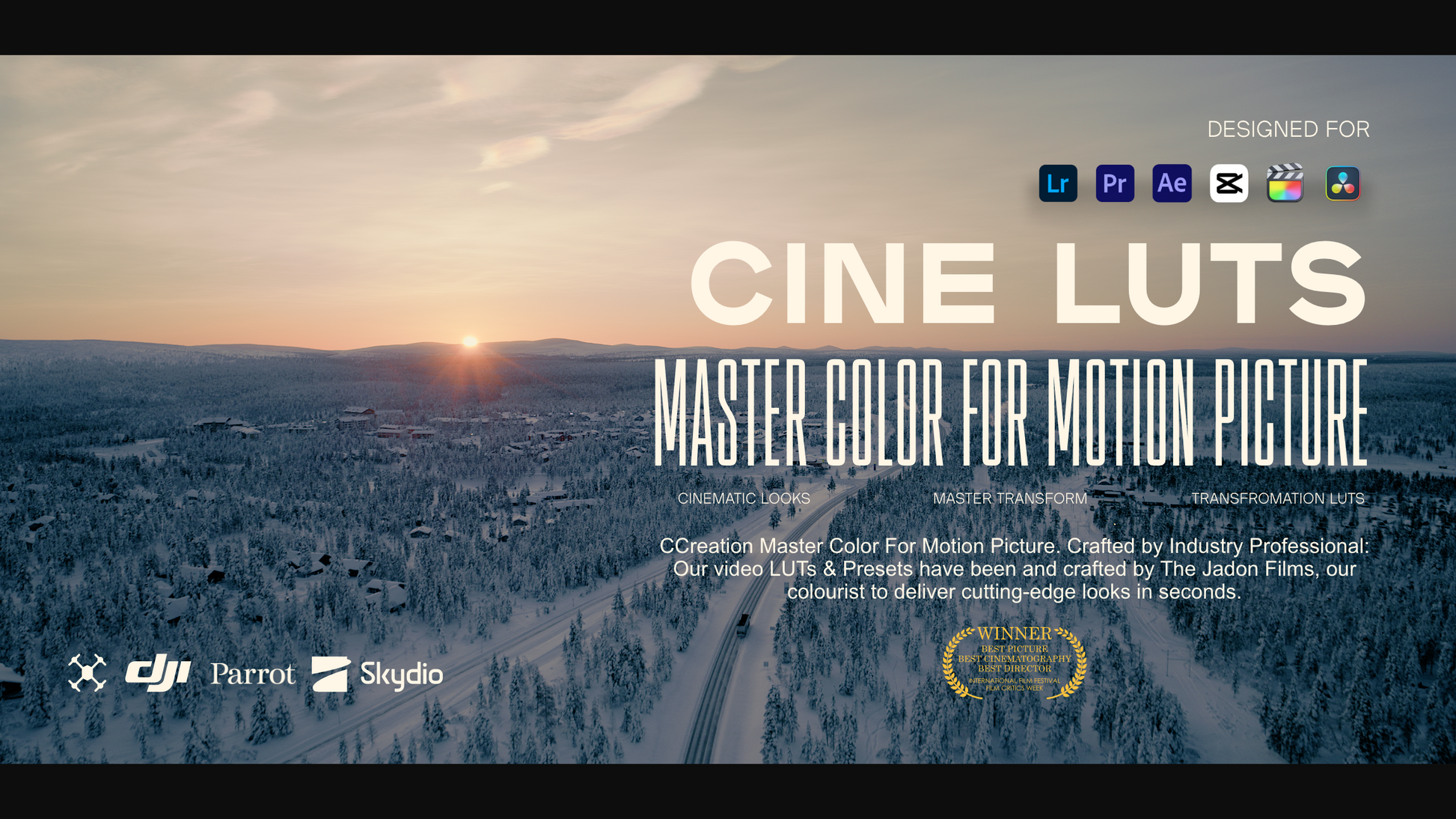 Drop luts for capcut that work with a variety of DJI drone cameras, lighting and different landscapes. Suitable from the moody landscapes of the Faroe Islands to midday sunsets - CCreation.store