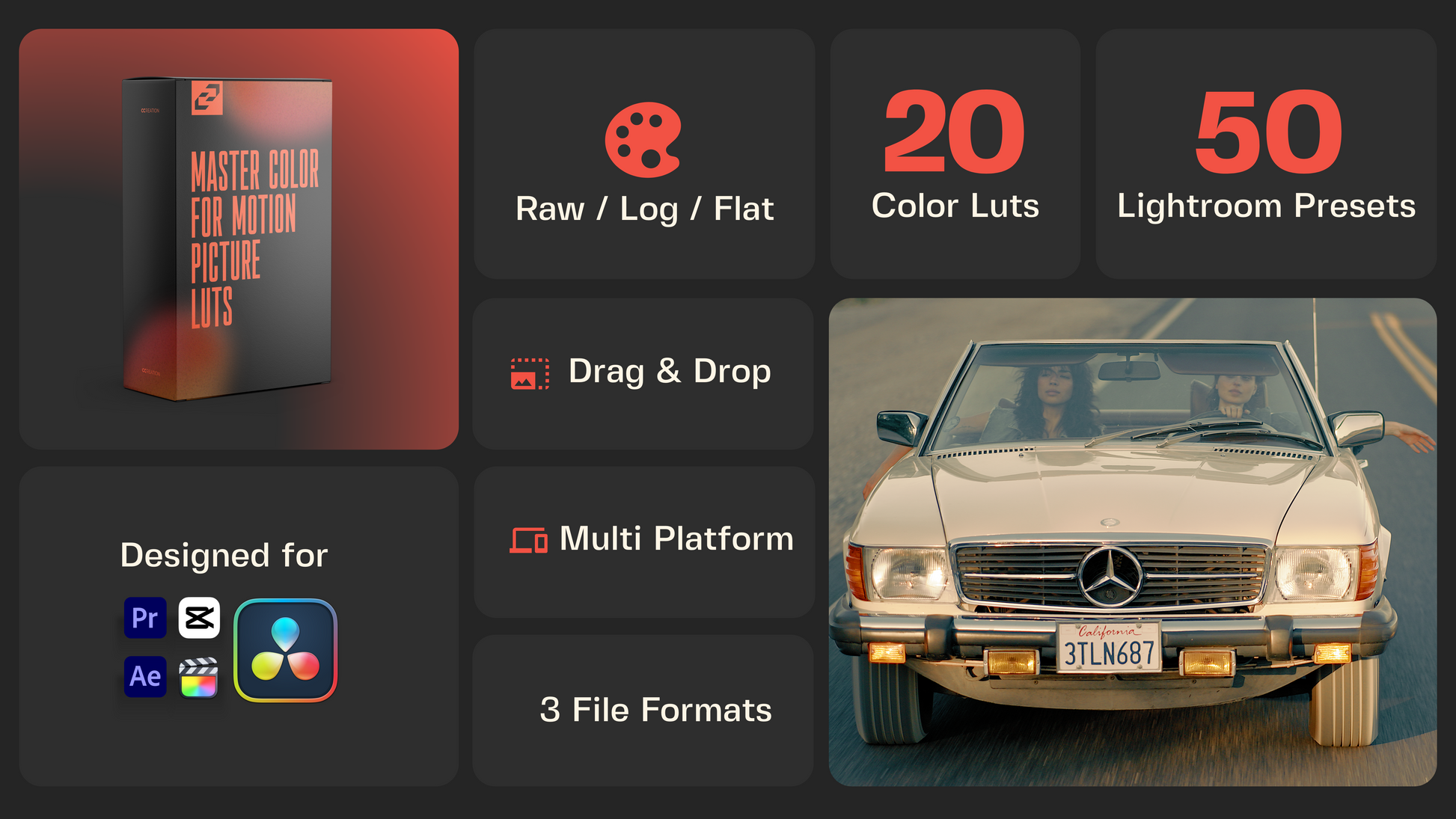 Drone luts for capcut that work with a variety of DJI drone cameras, lighting and different landscapes. Suitable from the moody landscapes of the Faroe Islands to midday sunsets - CCreation.store
