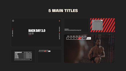 Fitness Dashboard Graphic Templates