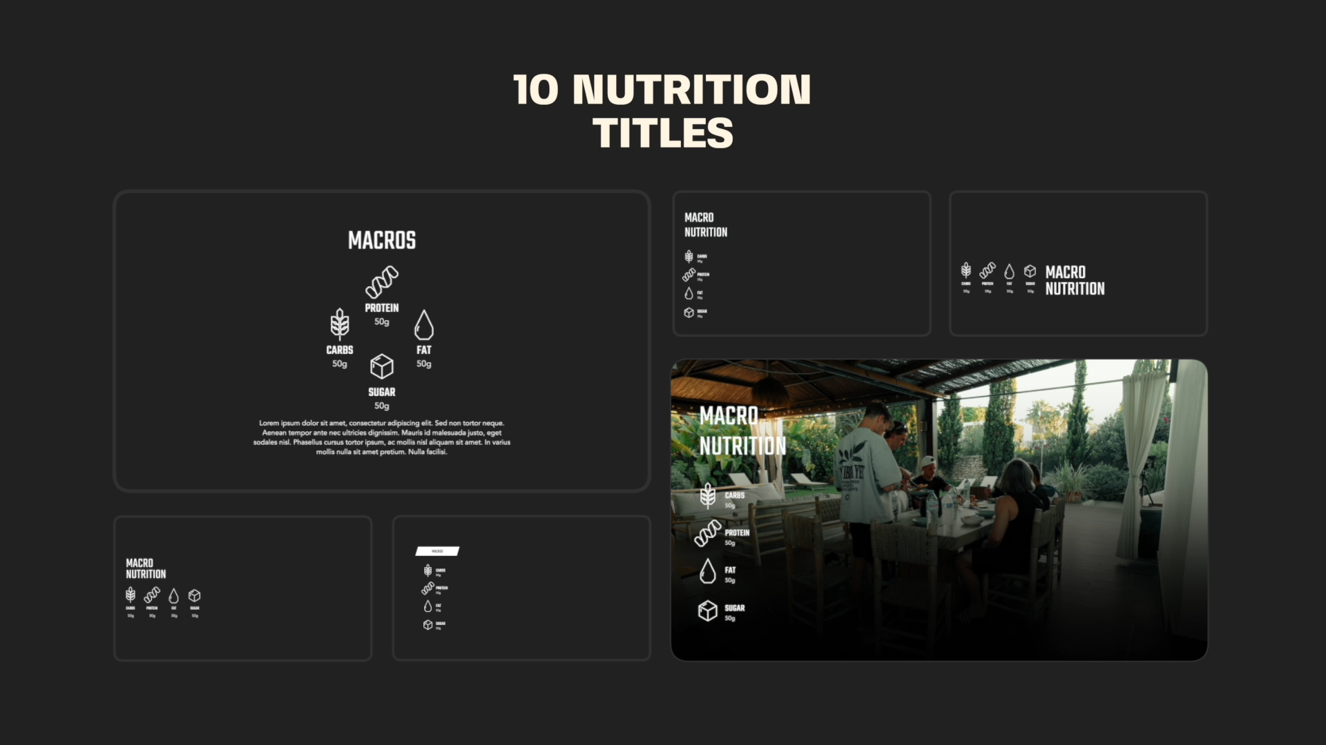 Health & Diet Modern Flat Animated Icons Mogrt