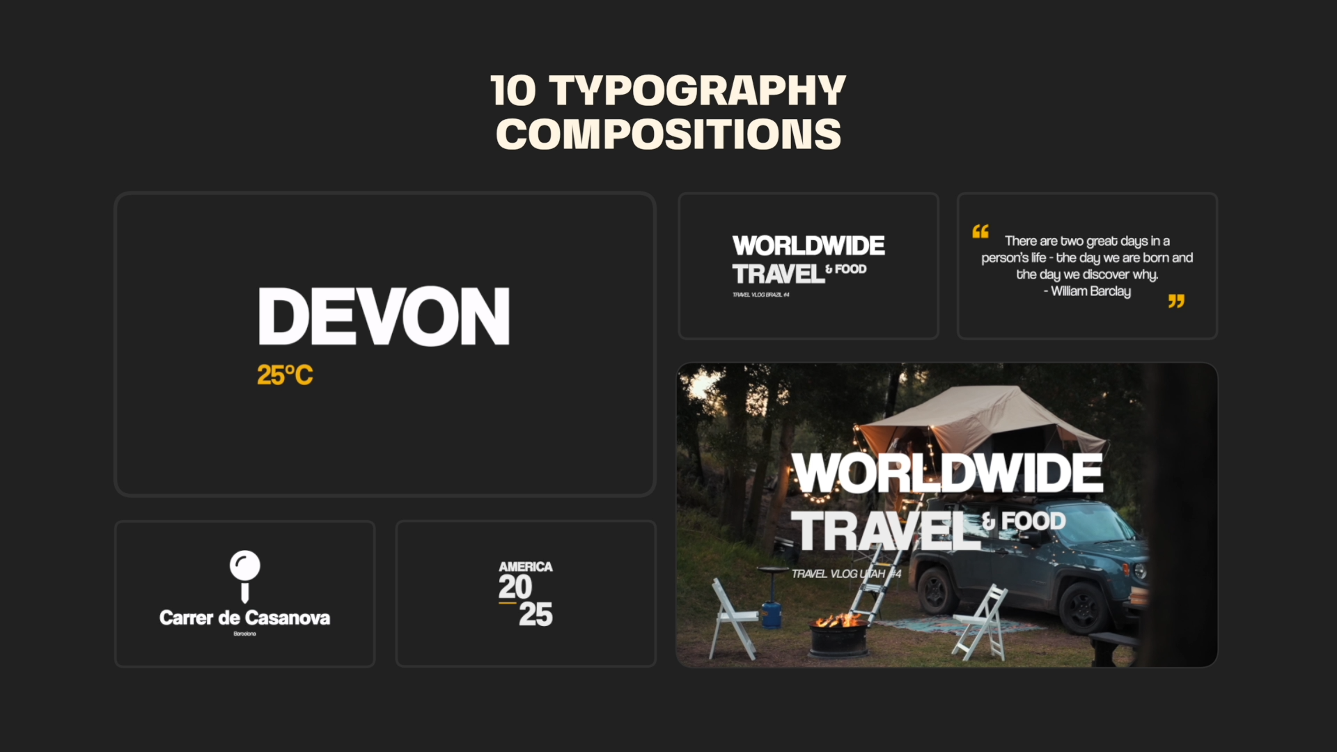 Motion Graphics Travel Templates MOGRT Files Download