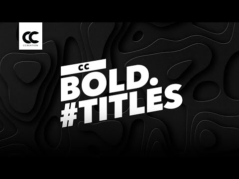 animated bold titles for final cut pro