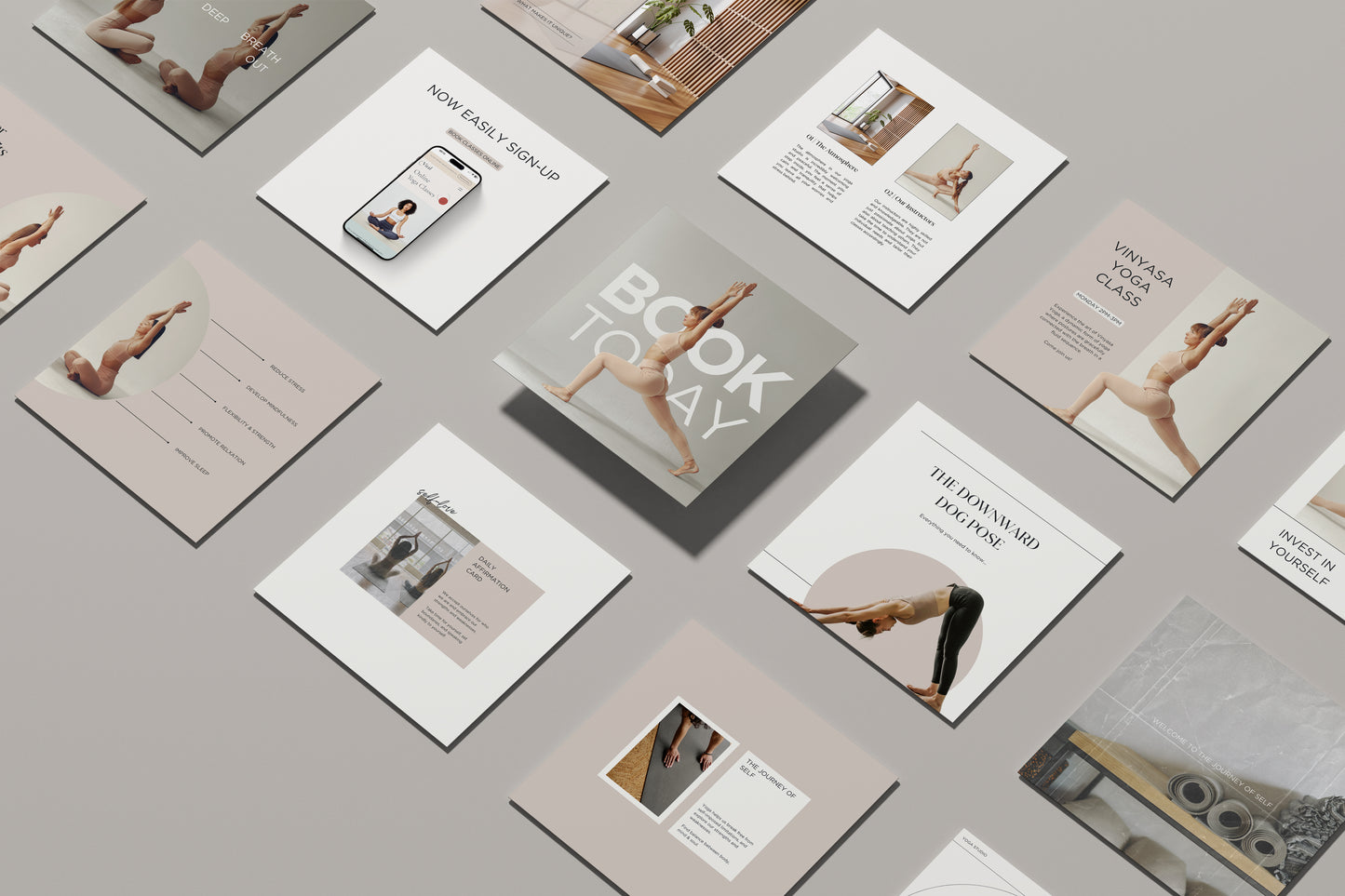 Yoga Instagram Post Templates - Canva