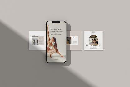 Yoga Instagram Post Templates - Canva