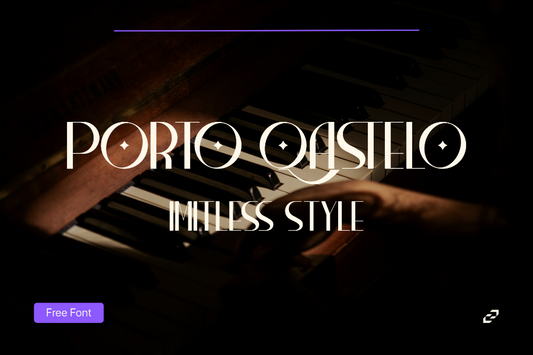 Porto Qastelo - Elegant Modern Display Font for Luxury Logos & Titles ccreation.store