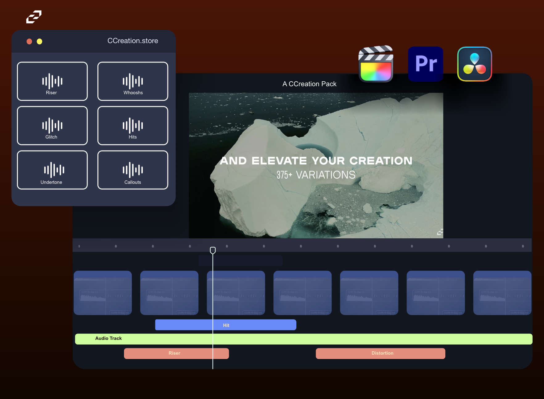 Gravity Sound Effects - SFX for Final Cut Pro, Premiere Pro, DaVinci Resolve - C Creation Store
