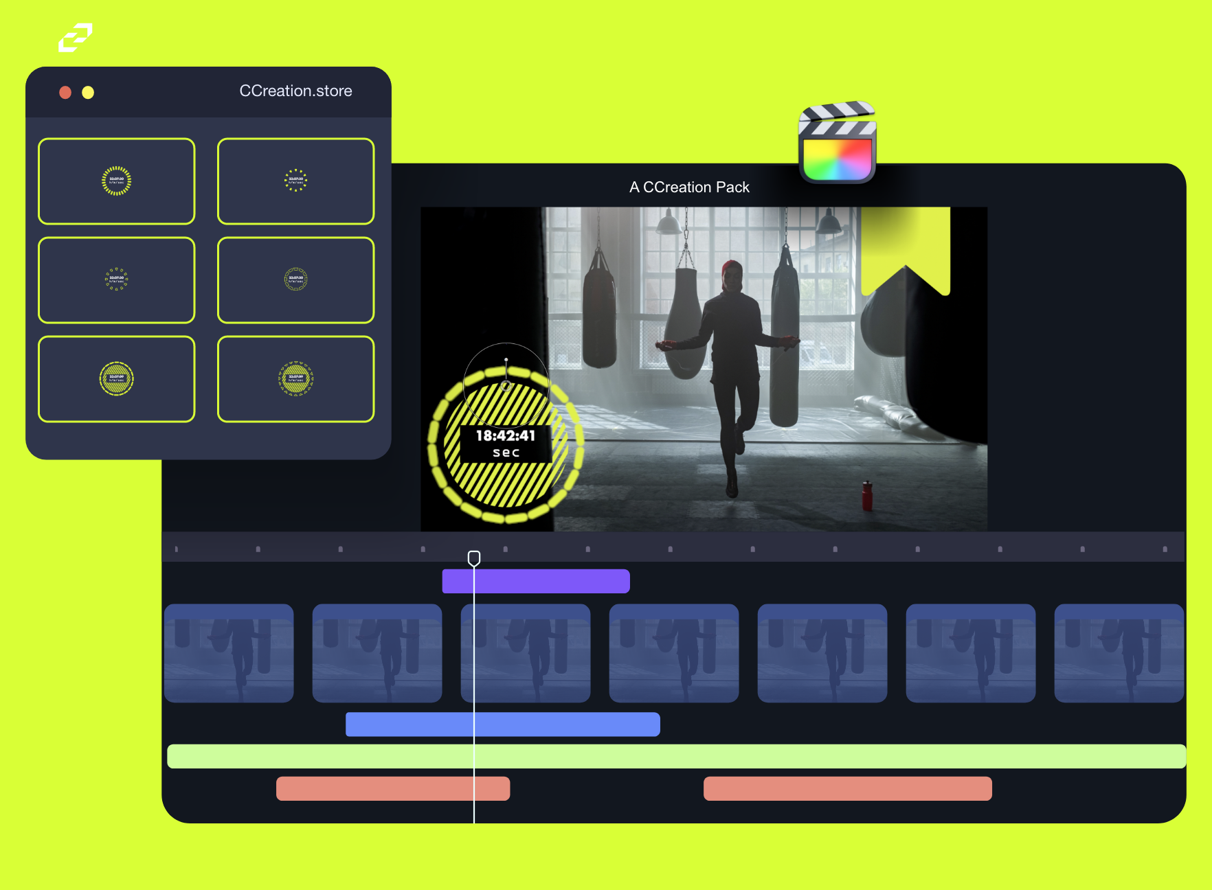 Countdown Timer Toolkit, Final Cut Pro Templates -  CCreation Store