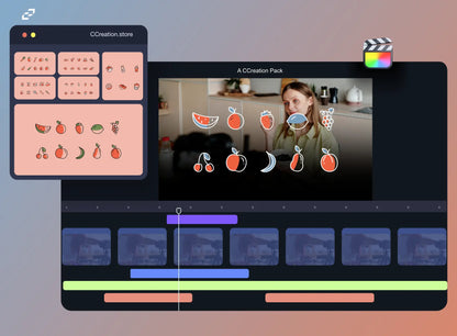 Nutrition Food Icons Pack for Final Cut Pro - Animated Icons - CCreation Store