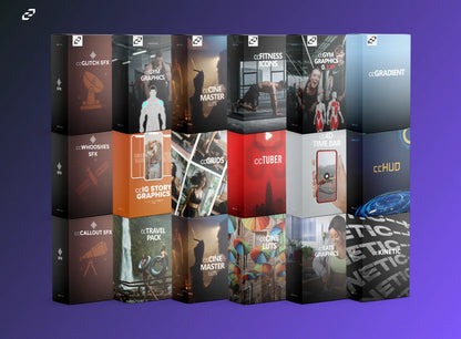 Final Cut Pro Bundle, LUTs, Icons, Social Media Graphics, Sound Effects and more - CCreation Store