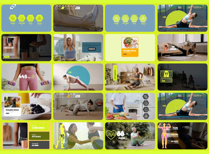 Female Gym Graphics for Final Cut Pro- Editable Fitness Templates - CCreation Store