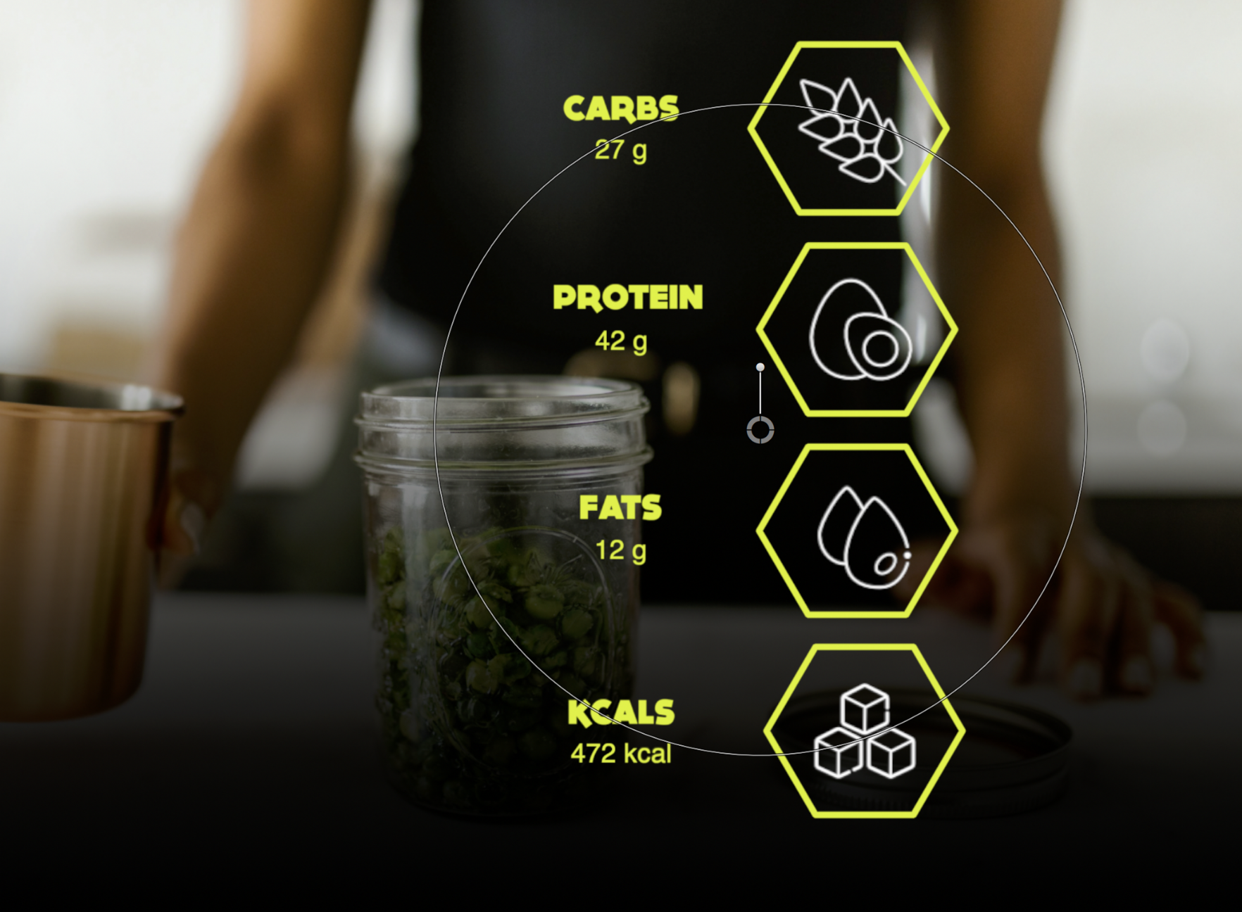 Nutrition and Macro Infographics for Final Cut Pro - Editable Fitness Templates - CCreation Store