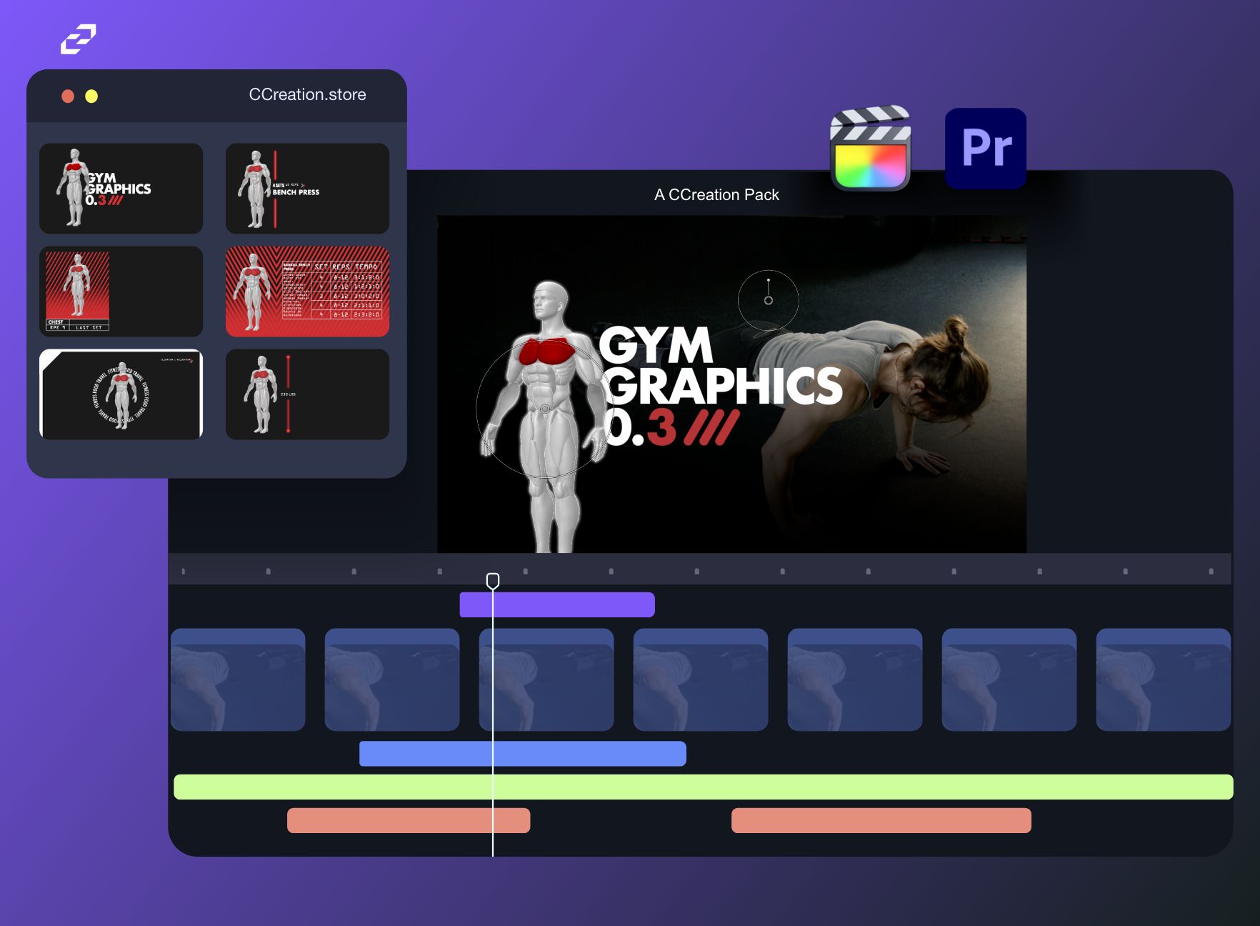 Training Graphics V3 Male for final cut pro