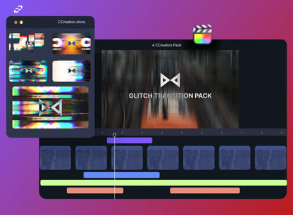 Glitch Effect Transition for Final Cut Pro - FCP X Transitions and Elements - CCreation Store