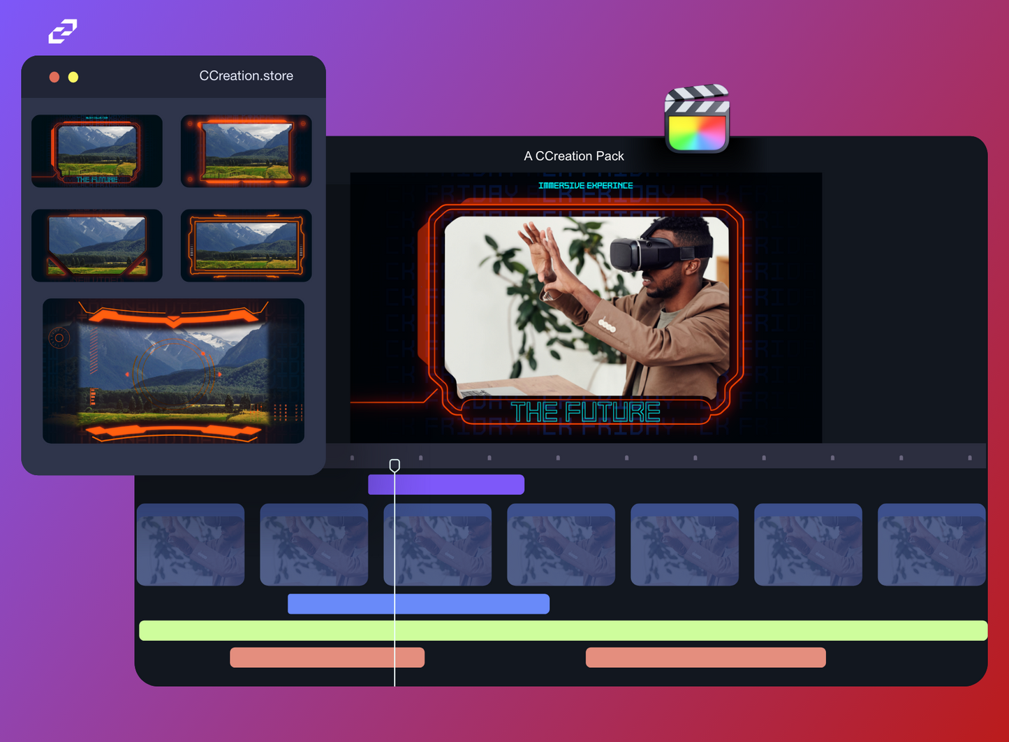 HUD Frames Pack - Editable Video Elements for Final Cut Pro - CCreation Store