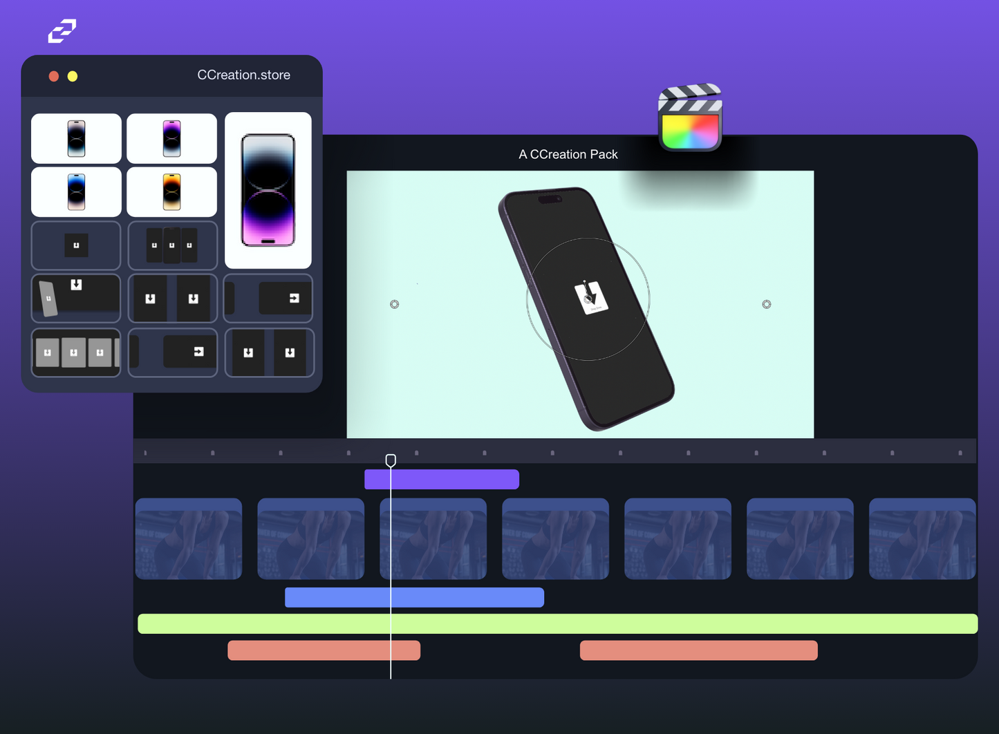 iPhone Website Mockup - Editable Video Templates - C Creation Store