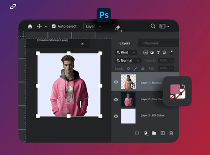 Free Man in Hoodie Mockup - PSD Mockups - CCreation Store
