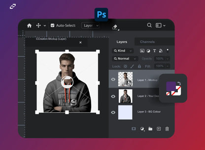 Free Man in Hoodie Mockup - PSD Mockups - CCreation Store