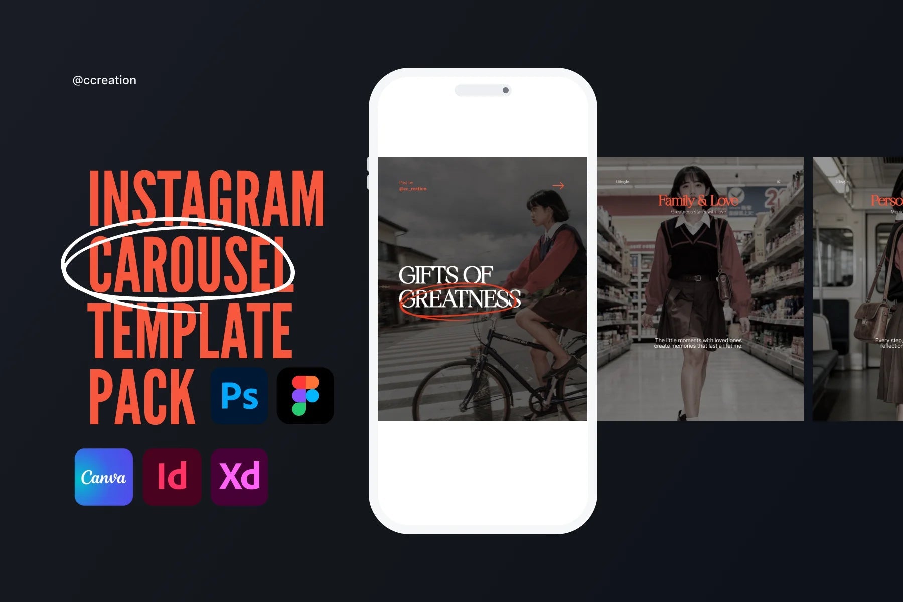 Clean Collection – Instagram Carousel Template Pack (Canva, Figma, Ado ...