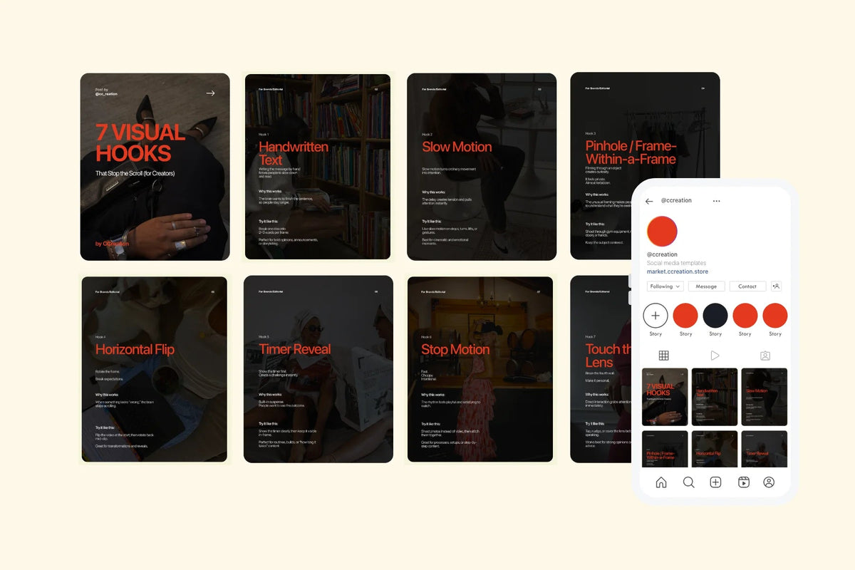 Clean UGC Creator Collection – Instagram Carousel Template Pack (Canva ...