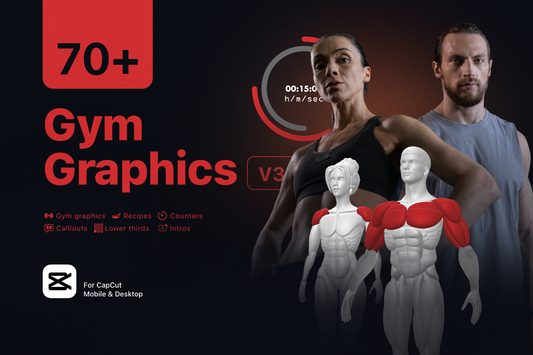 Free Gym Graphics V3 - CapCut ccreation.store