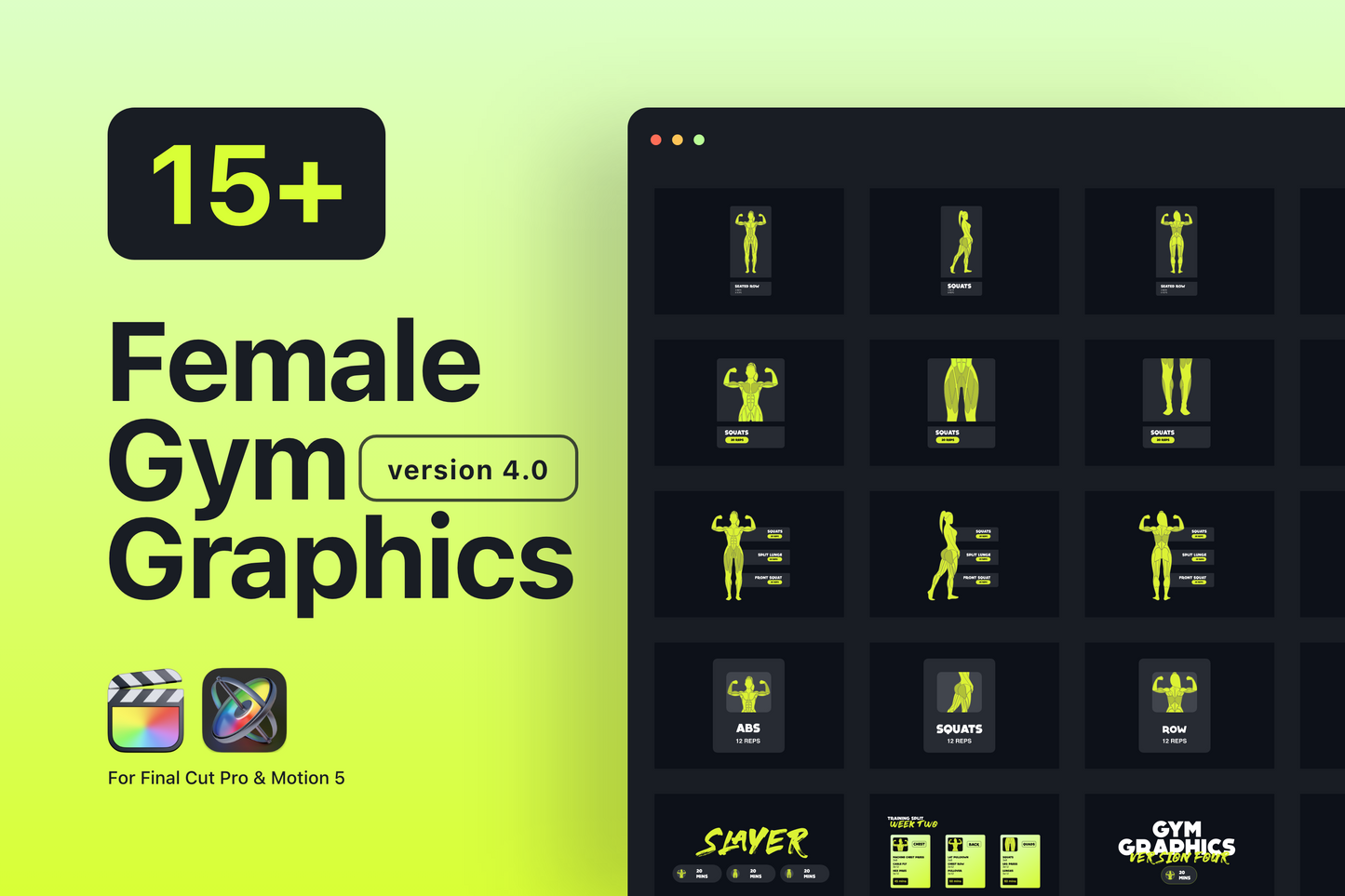 Female Figure Anatomy Pack For Final Cut Pro ccreation.store