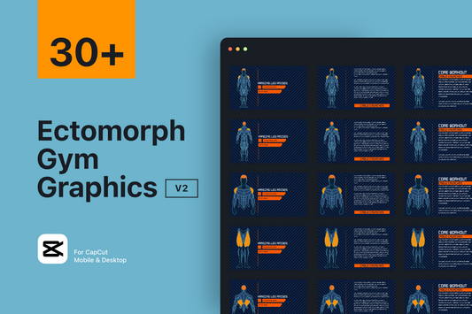 Gym Graphics V2 Ectomorph for CapCut ccreation.store