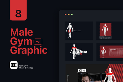 Free Gym Graphics V3 - CapCut ccreation.store