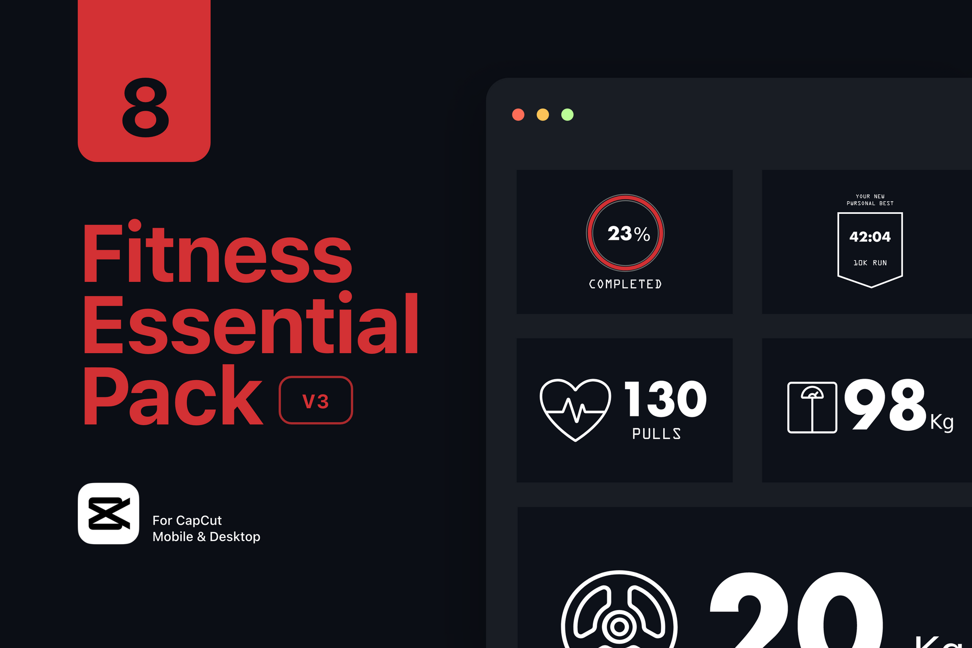 Free Gym Graphics V3 - CapCut ccreation.store
