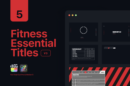Gym Graphics V3 Male For Final Cut Pro & Premiere Pro ccreation.store