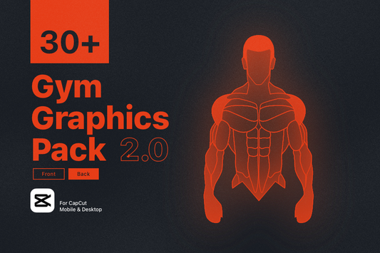 Workout Graphic V2 Ectomorph Upper Body Front & Back For CapCut ccreation.store