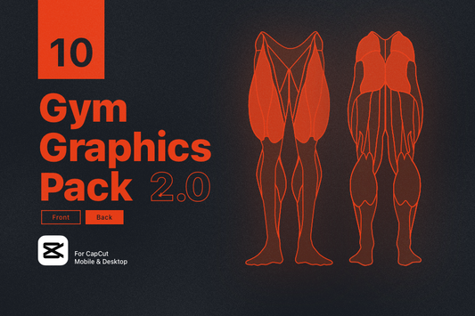 Workout Graphic V2 Ectomorph Lower Body Front & Back For Capcut ccreation.store