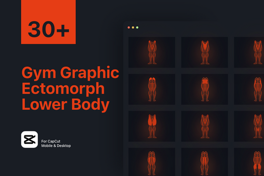 Workout Graphic V2 Ectomorph Lower Body Front & Back For Capcut ccreation.store