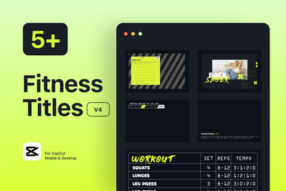 Gym Graphic V4 Female Bundle For Capcut ccreation.store