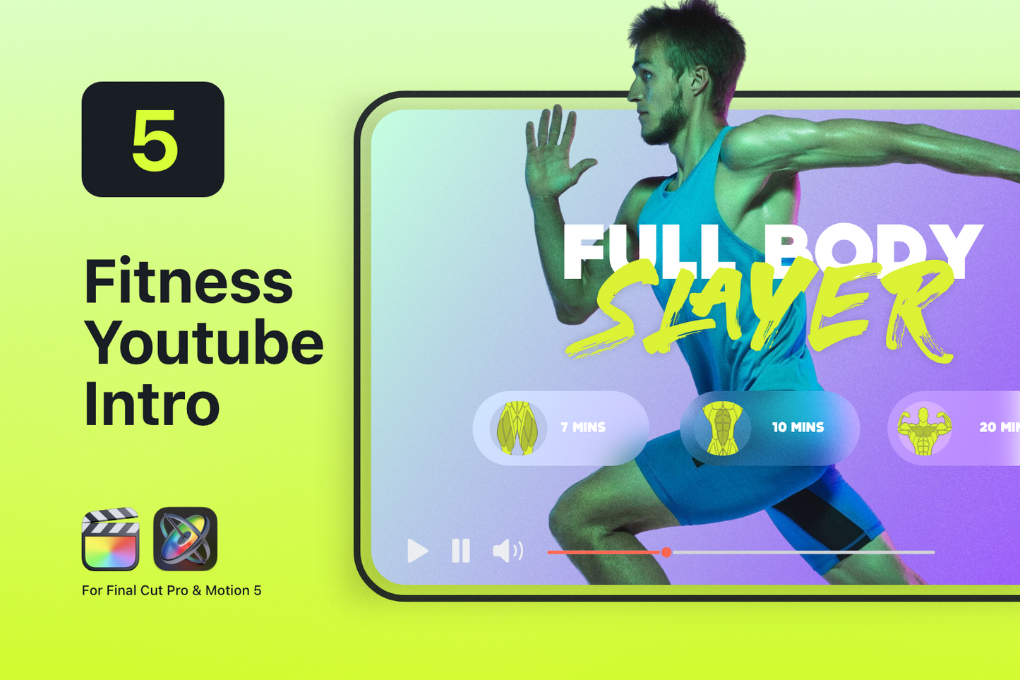 Gym Graphics V4 Pack - Female Anatomy for Final cut pro Template ccreation.store