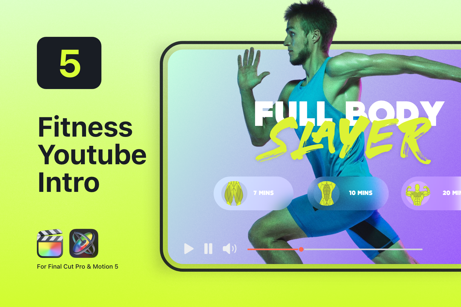 Gym Graphics V4 Pack - Female Anatomy for Final cut pro Template ccreation.store