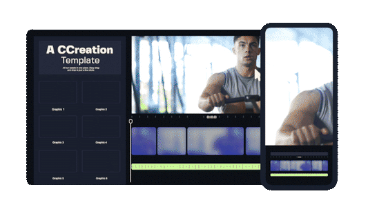 Workout Graphics V2 Mesomorph for CapCut ccreation.store