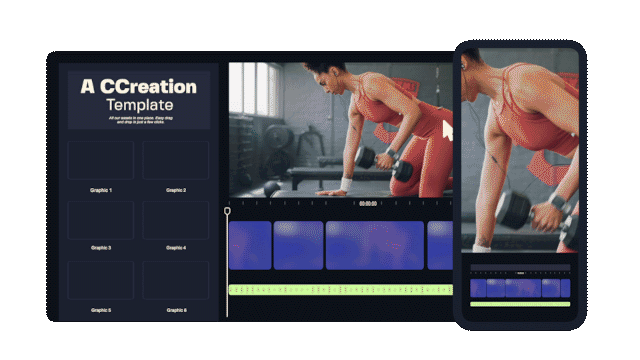 Gym Graphics V2 Female Bundle for CapCut ccreation.store