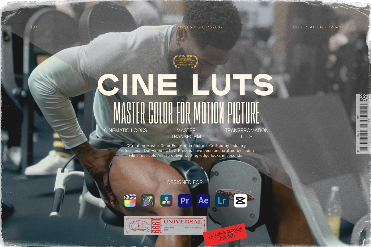 Gym Luts and Master Color For Motion Picture Lut Pack ccreation.store