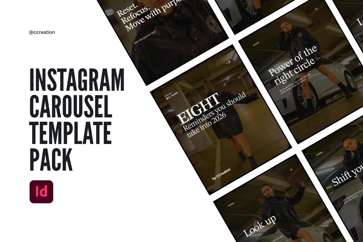 Instagram Carousel Adobe InDesign Template Bundle – All Collections (Complete Carousel Pack) ccreation.store