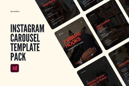 Instagram Carousel Adobe InDesign Template Bundle – All Collections (Complete Carousel Pack) ccreation.store