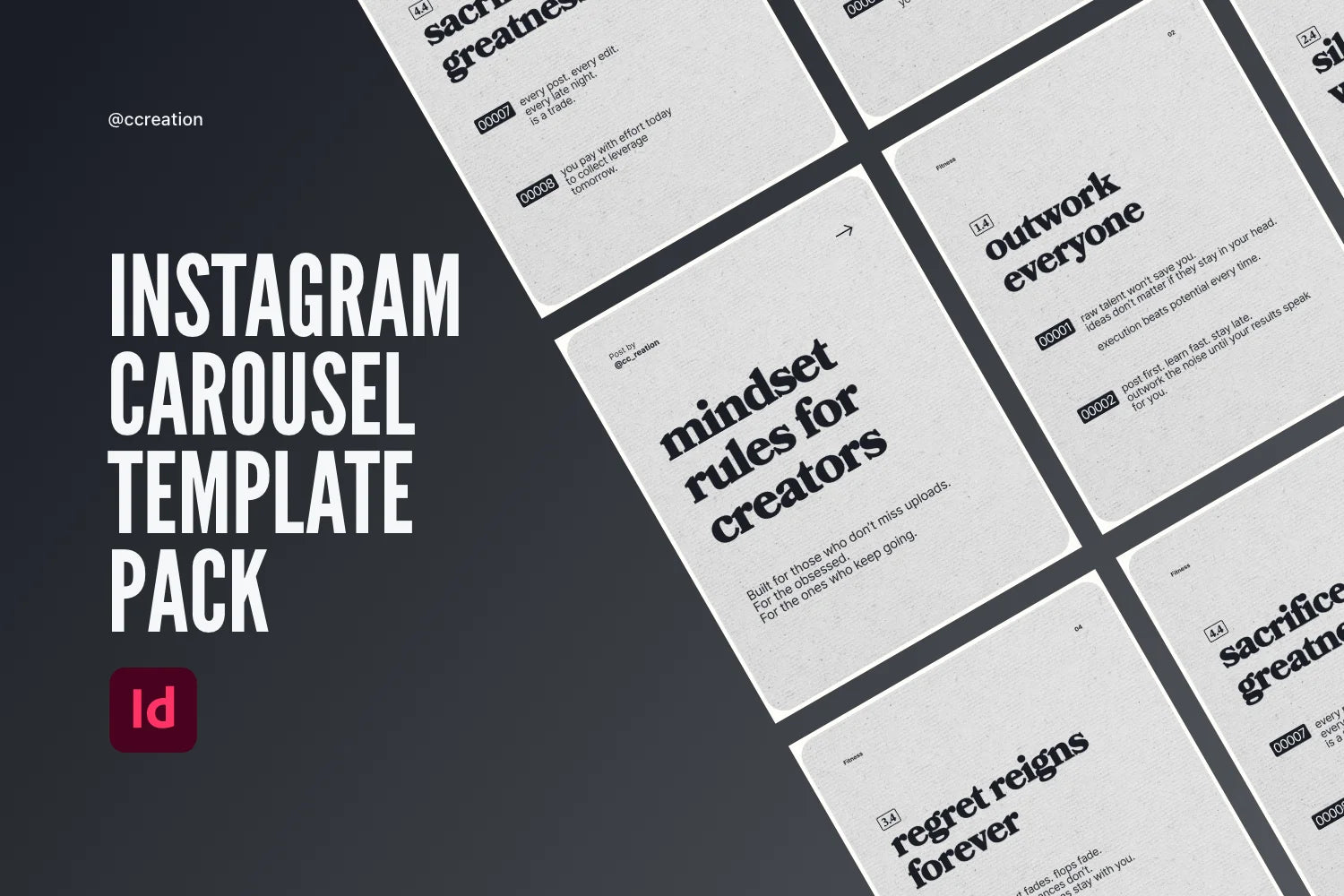 Instagram Carousel Adobe InDesign Template Bundle – All Collections (Complete Carousel Pack) ccreation.store
