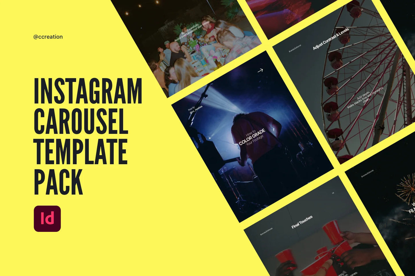 Instagram Carousel Adobe InDesign Template Bundle – All Collections (Complete Carousel Pack) ccreation.store