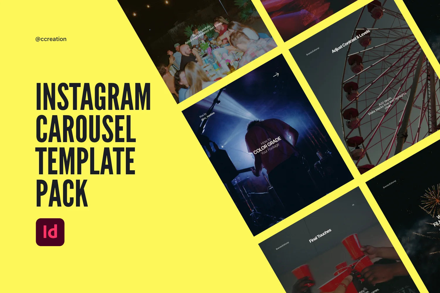 Instagram Carousel Adobe InDesign Template Bundle – All Collections (Complete Carousel Pack) ccreation.store