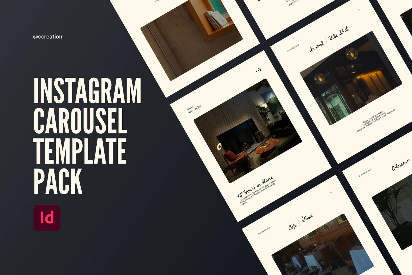 Instagram Carousel Adobe InDesign Template Bundle – All Collections (Complete Carousel Pack) ccreation.store