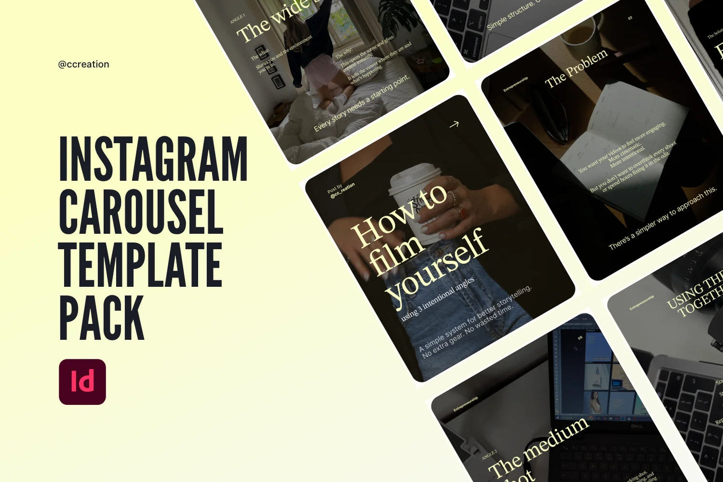 Instagram Carousel Adobe InDesign Template Bundle – All Collections (Complete Carousel Pack) ccreation.store